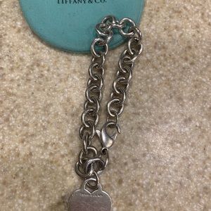 Tiffany Sterling Silver Bracelet. The clamp is a bit open as shown in pics.